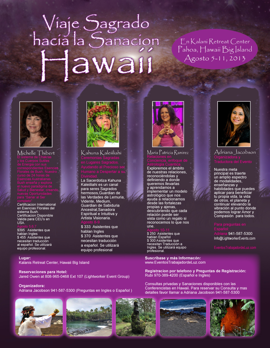 Lightworker Events - Hawaii - espanol